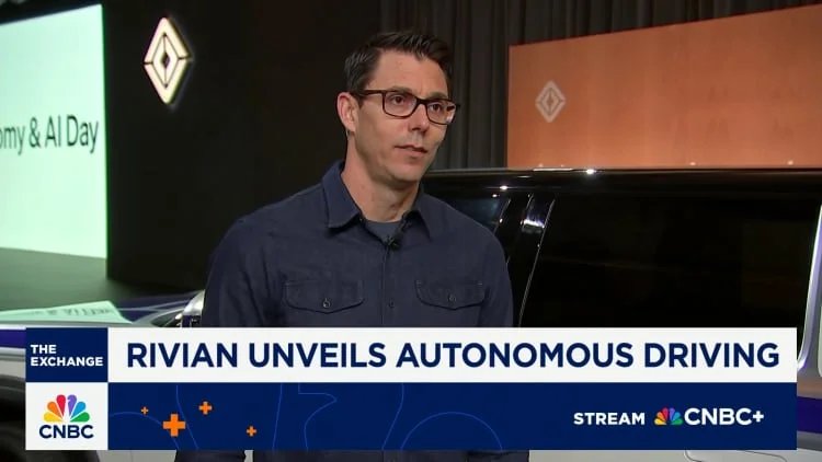 Rivian CEO RJ Scaringe on new AI tech autonomous driving and